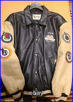 100 Years of Magic Disney Leather Jacket w Polyester Interior Platinum Edition