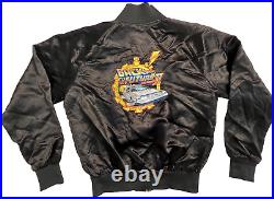 1989 Vintage VTG BACK TO THE FUTURE II Satin Full-Zip Bomber Jacket RARE