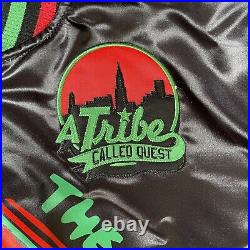 A Tribe Called Quest Satin Bomber Jacket Men's Large All Over Print Hip Hop Rap