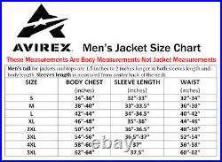 AVIREX Men's Bomber Jacket American Flight Basket Ball 100% Real Leather Jacket