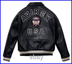 AVIREX USA Edition Icon Jacket Men's Military Bomber Jacket