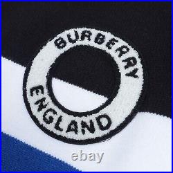 BURBERRY Men's Logo Patch striped Bomber Jacket Size L