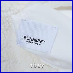 BURBERRY Men's Reversible Logo Bomber Jacket In Camel/White size XL