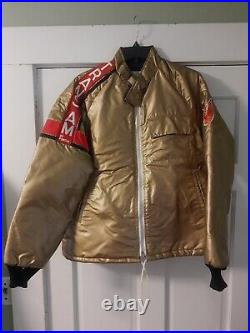 Badass VTG Pontiac Firebird Trans Am Gold Jacket Coat Adult Sz S M Smokey Bandit