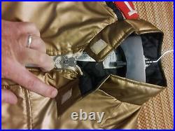 Badass VTG Pontiac Firebird Trans Am Gold Jacket Coat Adult Sz S M Smokey Bandit