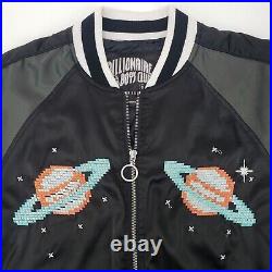 Billionaire Boys Club Satin Bomber Jacket We Come In Peace Space Cadet Small