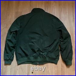 Burberry BRIT bomber jacket nova check winter lightweight men's green size XL