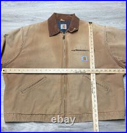 Carhartt J97 BRN Vintage Blanket Lined Detroit Canvas Jacket