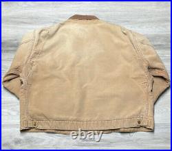 Carhartt J97 BRN Vintage Blanket Lined Detroit Canvas Jacket