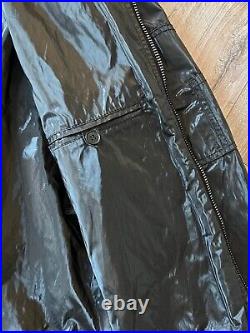 DOLCE & GABBANA Jacket Bomber D&G Logo Black Nylon Metal Men's Size 48(M)