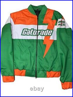 Gatorade Green Bomber Style Jacket Gatorade Thirsty Quencher Racing Jacket