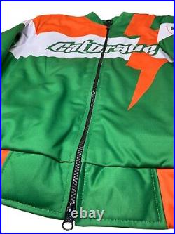 Gatorade Green Bomber Style Jacket Gatorade Thirsty Quencher Racing Jacket