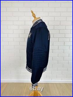 Gianfranco Ferre Monogram Rib Collar Bomber Jacket Size 54