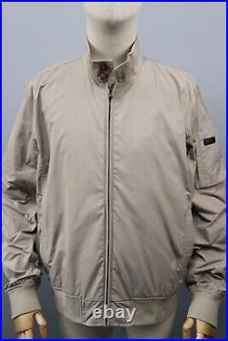 HACKETT Memory Blouson Beige Men's Full Zip Bomber Zip Jacket Sz L