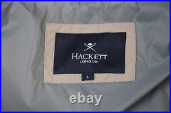 HACKETT Memory Blouson Beige Men's Full Zip Bomber Zip Jacket Sz L