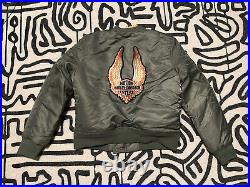 Harley-Davidson Winged Logo Bomber Jacket Womens Large BRAND NEW