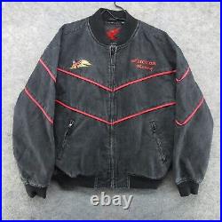 Honda Racing Jacket Mens Large Black Woody Woodpecker Motorcycle Biker Rider