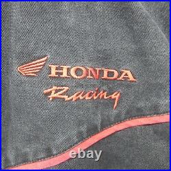 Honda Racing Jacket Mens Large Black Woody Woodpecker Motorcycle Biker Rider