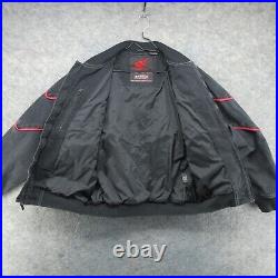 Honda Racing Jacket Mens Large Black Woody Woodpecker Motorcycle Biker Rider