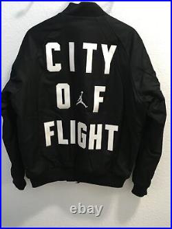 Jordan City Of Flight Aj23 Los Angeles Bomber Jacket Black Size M New With Tags