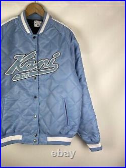 Karl Kani men's quilted big logo bomber jacket size Xl