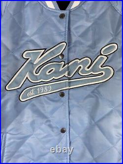 Karl Kani men's quilted big logo bomber jacket size Xl