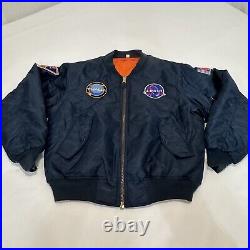Logic Incredible True Story Bomber Flight Jacket Mens M Limited Edition