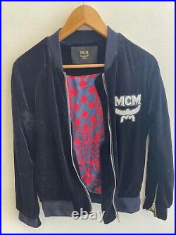 MCM Jacket Bomber Zip-Up Big Logo Size S (fits S/M)