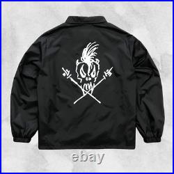 METALLICA Scary Guy Coach Jacket Big Logo Metal Band Tees Vintage Rare Bomber L