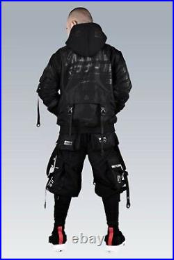 Men's Black Jacket Hoodie Bomber School Full Zip Machine56 MS-BOMBER D3 B1