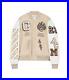 Men's Off-white Ac Milan Varsity Letterman Bomber Jacket With Towel Patches