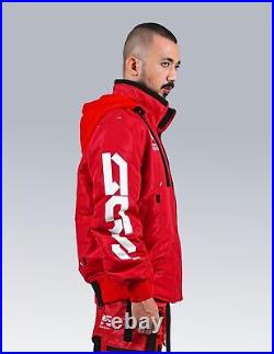 Men's Red Jacket Hoodie Bomber School Full Zip Machine56 B/TYPE-RUGGER/RF-1