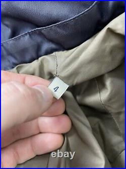 Men's Vintage MONCLER Garment Bomber Jacket 4 L-XL Blue Brown Rare Patch Logo
