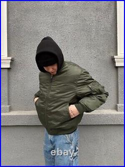 NEW! Streetwear MA-1 bomber jacket big logo printed ulika unknwn hip hop y2k