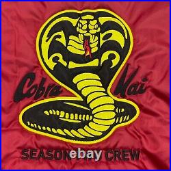 NWT COBRA KAI Official Season Two 2 Crew Red Satin ROTHCO Bomber Jacket XXL 2XL