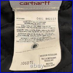 NWT Vintage Carhartt J06 Sandstone Duck Active Jacket Medium Dark Teal DTL