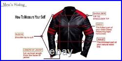 New Bomber Leather Jacket For Men's Dark Green Genuine Leather Casual CoatJacket