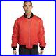 Nike Air Bomber Satin Puffer Jacket Men's Size M Picante Red Flight Aviator NWT