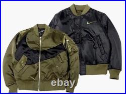 Nike Sportswear Swoosh Reversible Bomber Jacket Green DD6055-326 Men's Size L