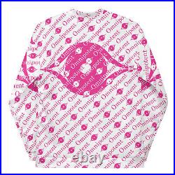 Omnipotent Bomber Jacket Full Print Eyes within Eyes Text Logo White Red/Pink