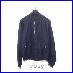 PRADA Bomber Jacket Nylon Navy Triangle Logo Size 48 Men's TGIS