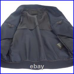 PRADA Bomber Jacket Nylon Navy Triangle Logo Size 48 Men's TGIS