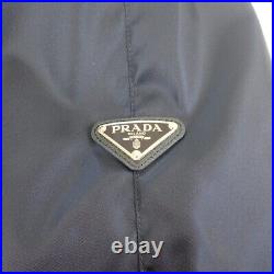 PRADA Bomber Jacket Nylon Navy Triangle Logo Size 48 Men's TGIS