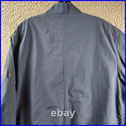 PS Paul Smith Zip Front Bomber Jacket Men's XL 48 Blues Pockets Long Sleeve Logo