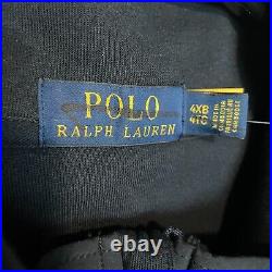 Polo Ralph Lauren Tech Jacket Mens 4XB Navy Blue Full Zip Bomber Big and Tall