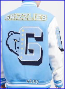Pro Standard Memphis Grizzlies Varsity Jacket Wool Bomber Jacket