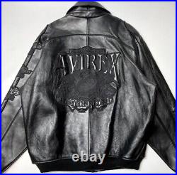 RARE Avirex Leather Jacket Very High Quality. 1st Tour Edition. Vintage