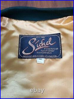 Rare Vintage Sichel Lion's Gate Production Crew Leather Bomber Jacket Men's XL