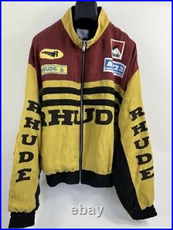 Rhude Rally Logo Oversized Bomber Jacket Size L