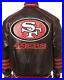 San Fransisco SF 49ers Leather Jacket Letterman Lambskin Leather Bomber Jacket